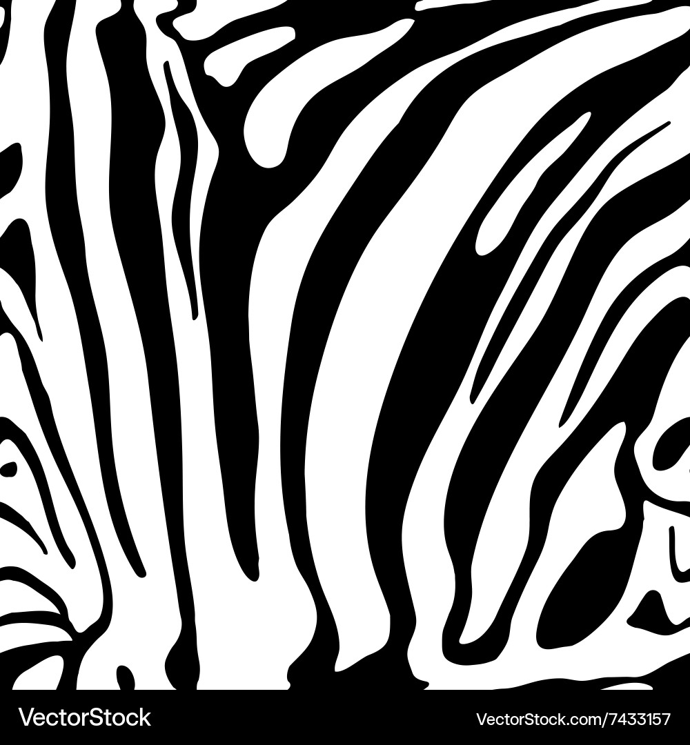 Zebra Print Seamless Pattern Vector Image
