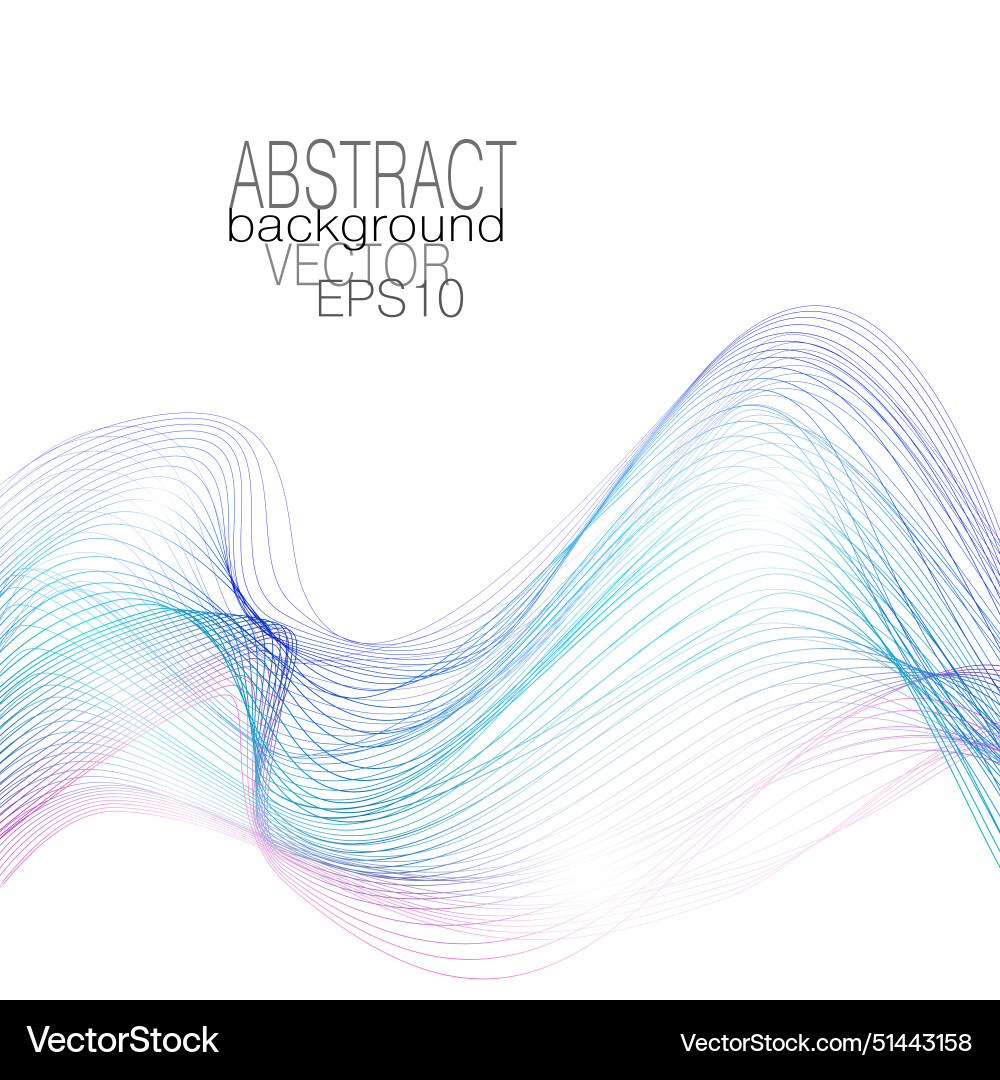 Blue turquoise pink wave pattern abstract design Vector Image