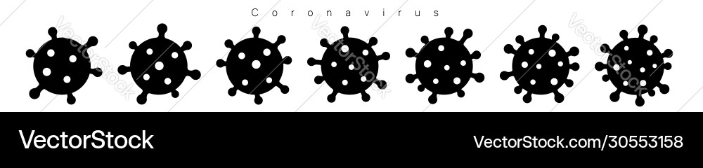 Coronavirus 2019-ncov corona virus icon set Coronavirus 2019-ncov corona virus icon set vektorbild