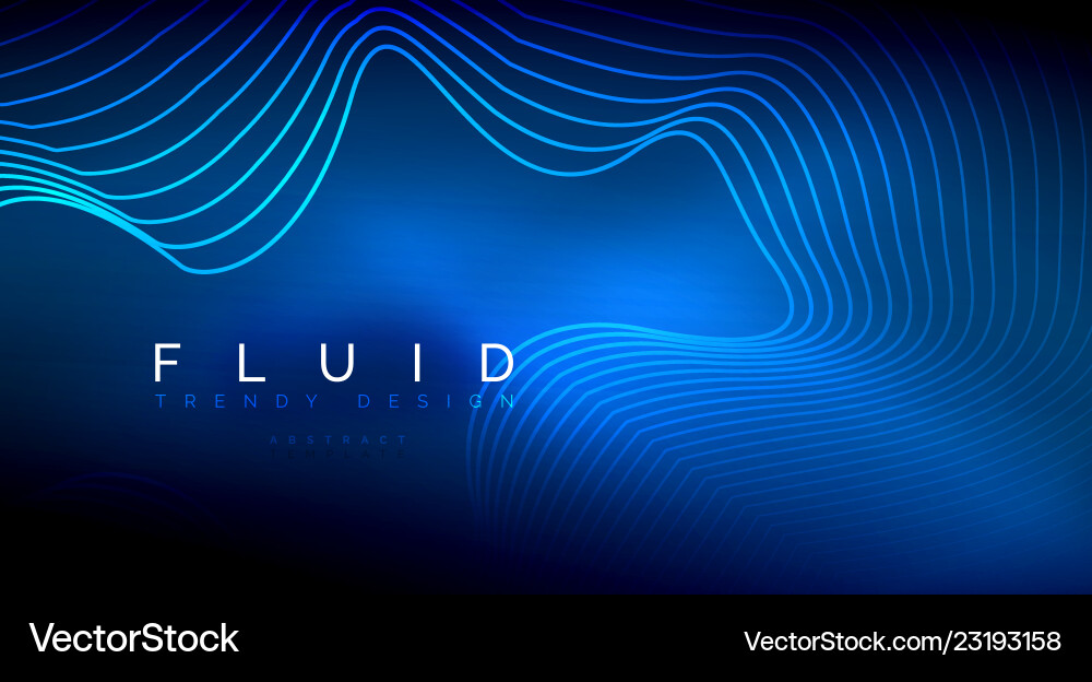 Digital flowing wave particles abstract background vector image