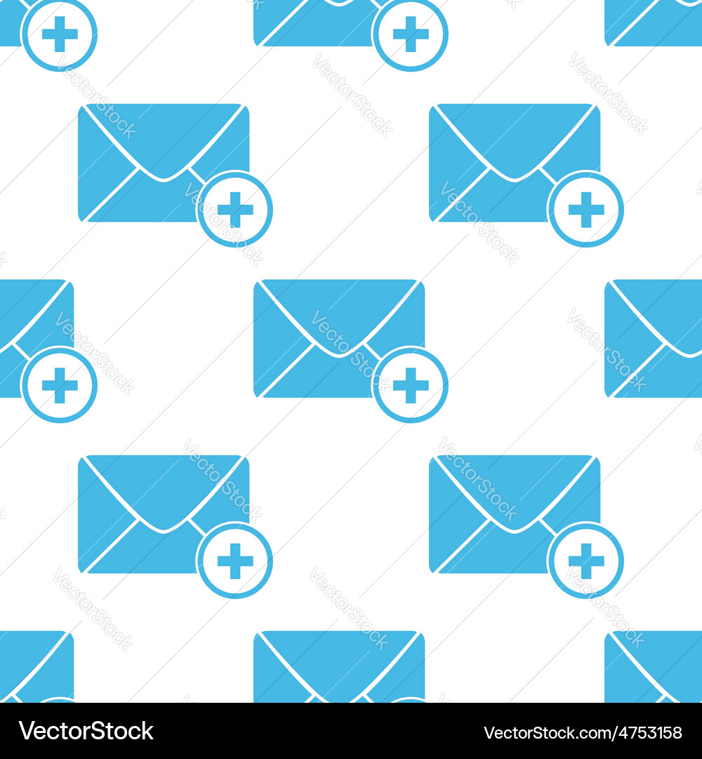 Flat add letter pattern Vector Image