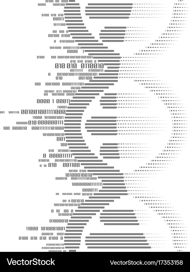 Genetic Code Binary Vector Image