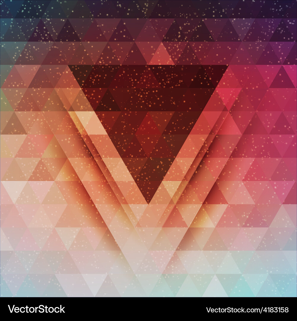 Geometric Triangle Gradient Background vector image