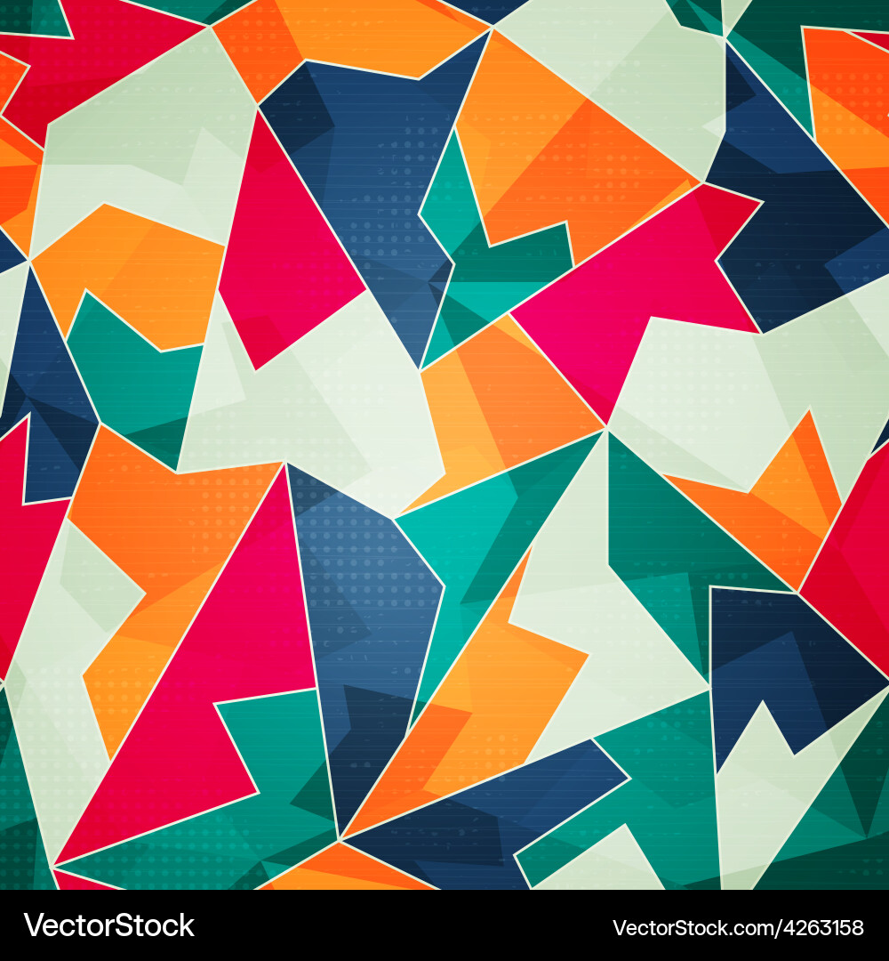 Geometric Triangle Pattern vector image