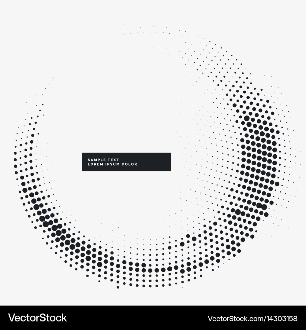 Halftone Circle Pattern Vector Image