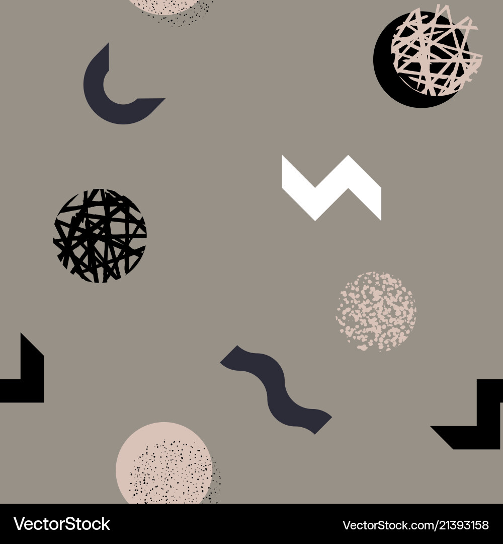 Memphis Style Abstract Pattern vector image