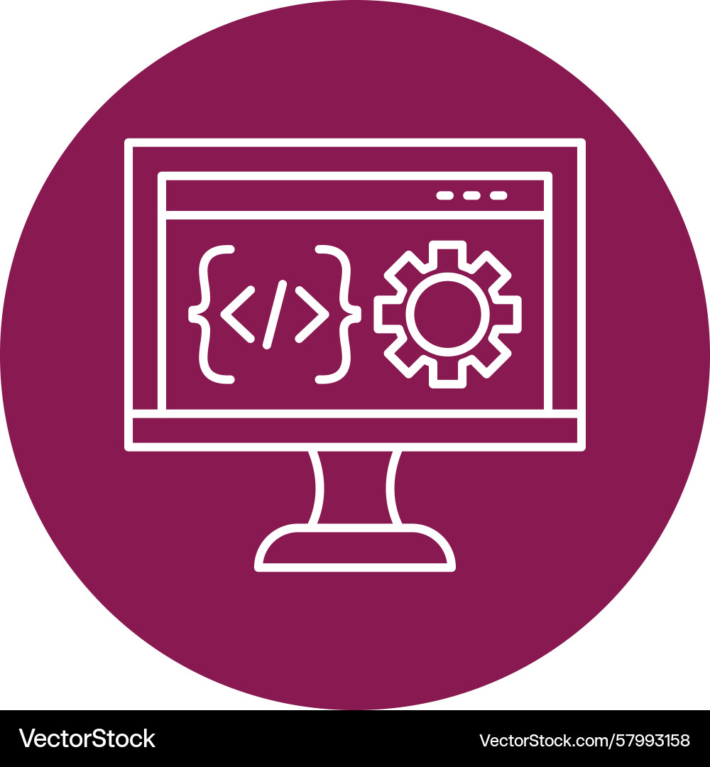 Multi-Colored Software Development Circles Vector Image