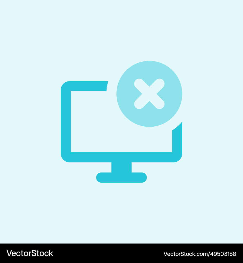 Remove data from the monitor vector image