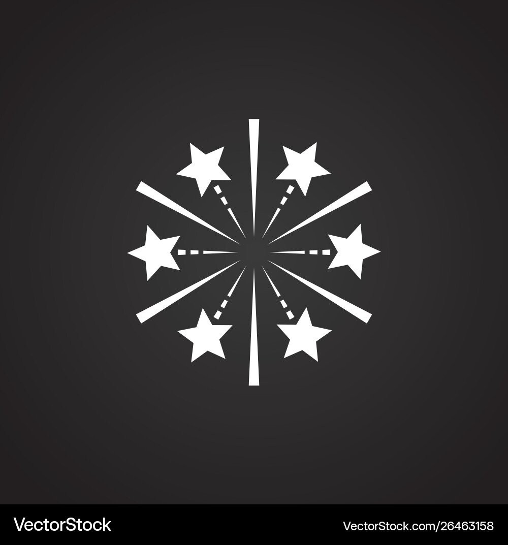 Sparkle icon on background for graphic and web Vector Image