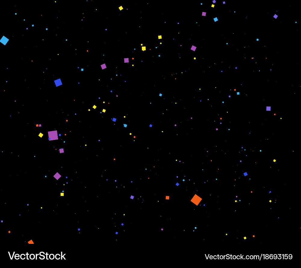 Abstract squares background random size vector image
