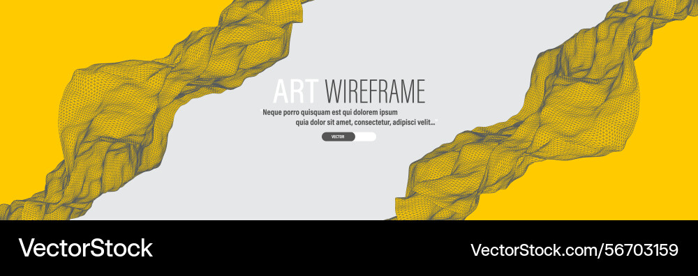 Abstract wave is made in a frame style template Abstract wave is made in a frame style template vector image