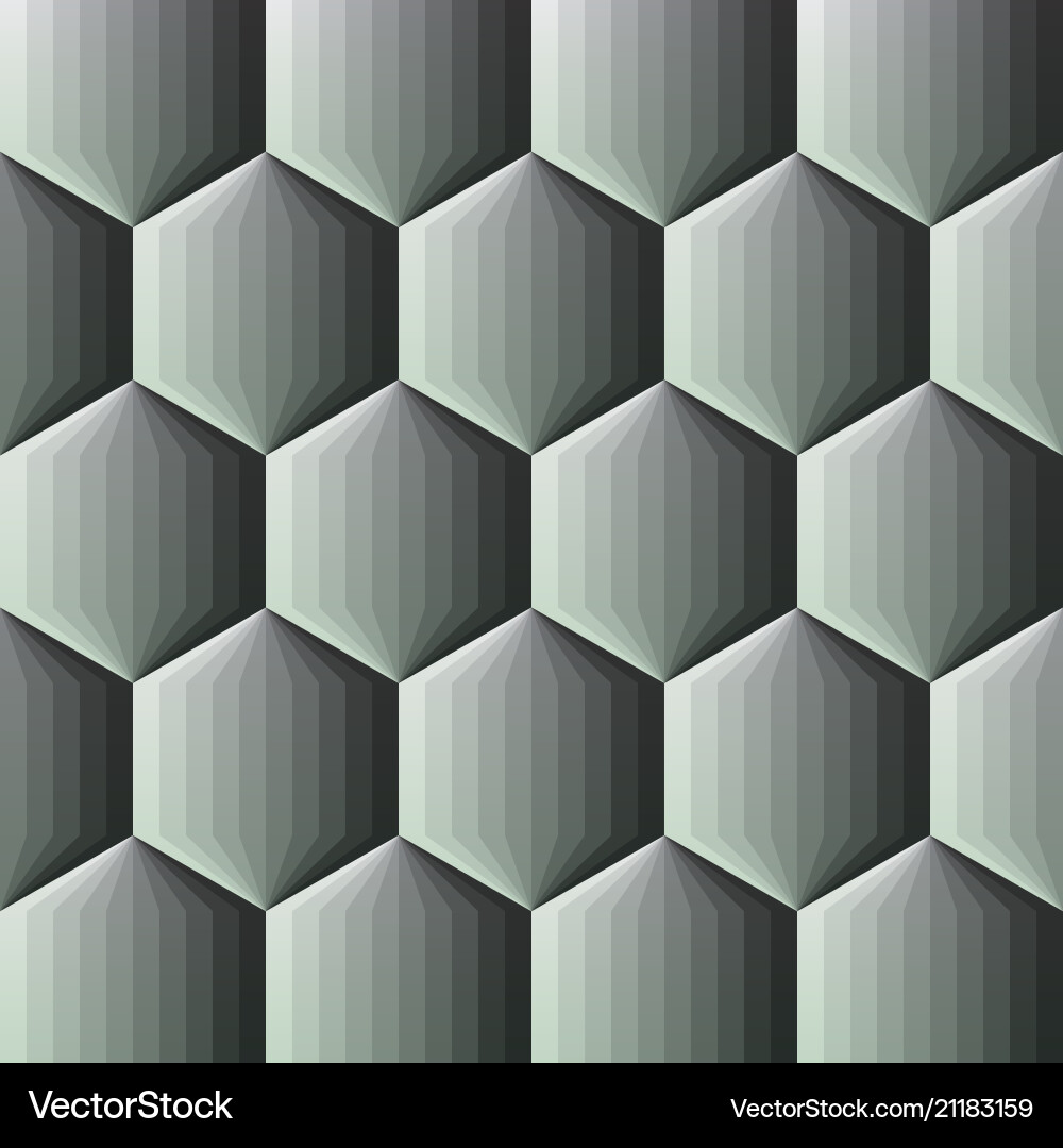 Colorful Gradient Hexagon Pattern vector image