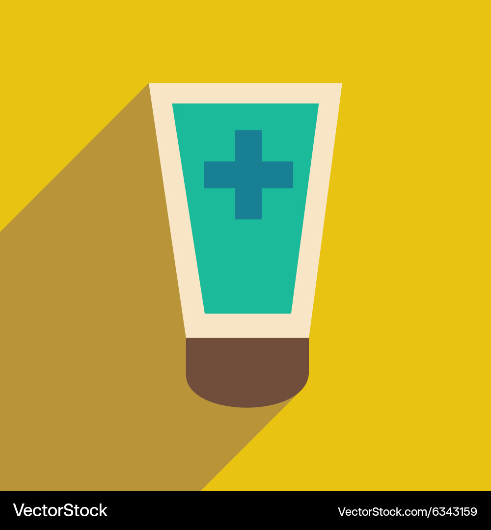Flat with shadow icon and mobile application vector image