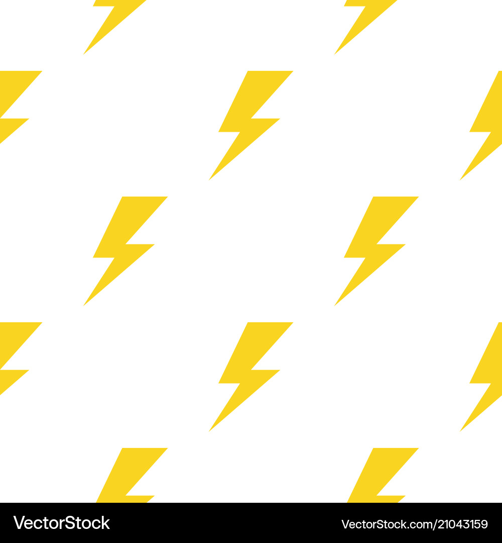 Lightning or thunder sign symbol pattern Vector Image