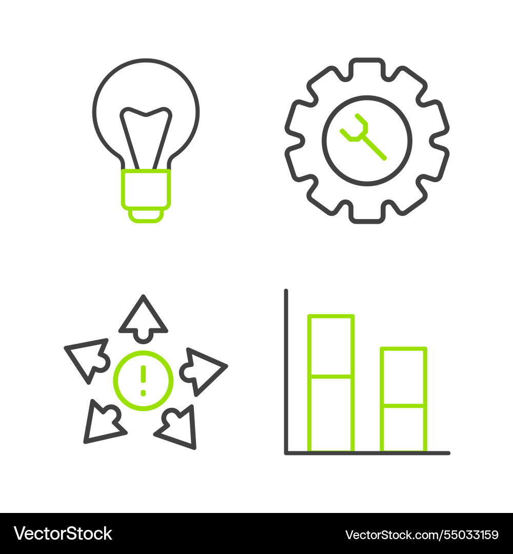 Set line graph chart diagram many ways Set line graph chart diagram many ways Vector Image