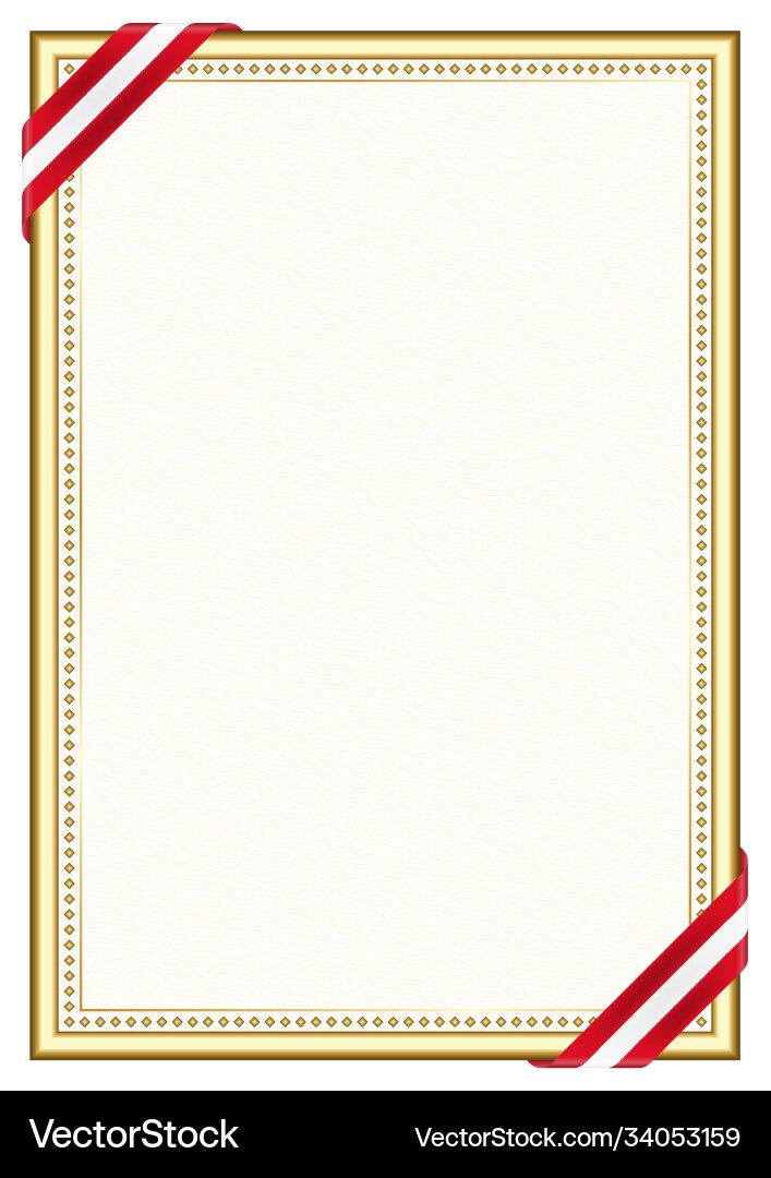 Vertical frame and border with peru flag Vector Image