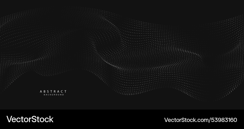 Abstract Flowing Dots Gradient vector image