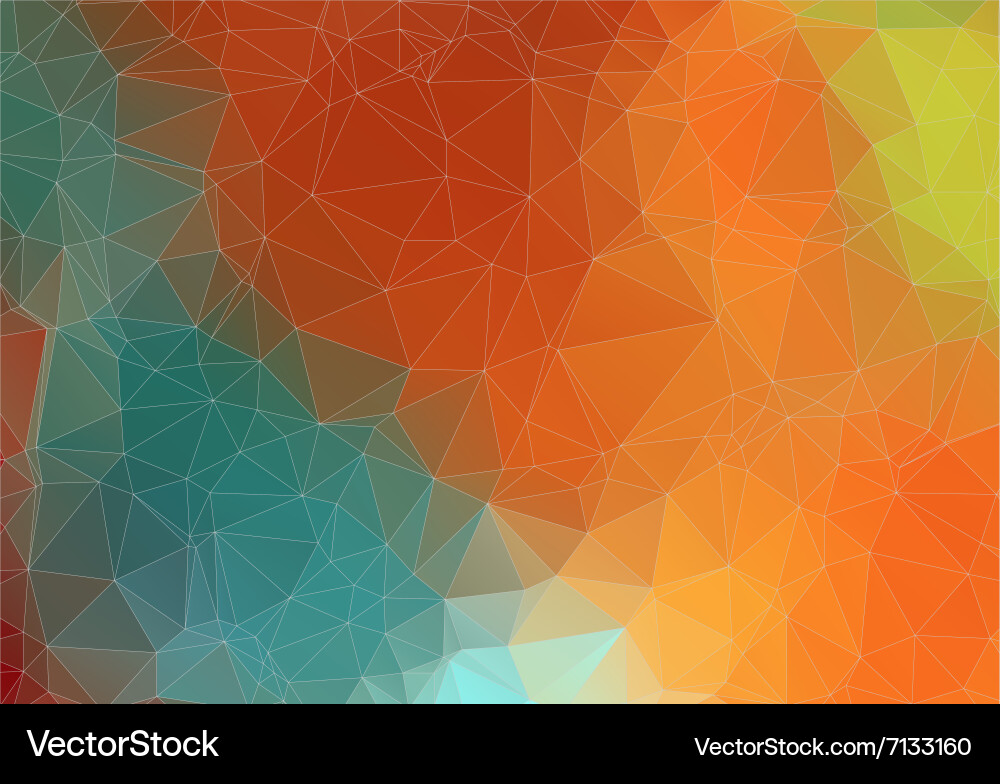 Abstract retro color triangle background vector image