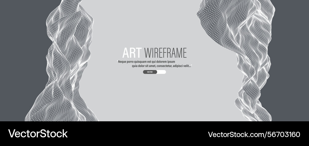 Abstract wave is made in a frame style template Abstract wave is made in a frame style template vector image