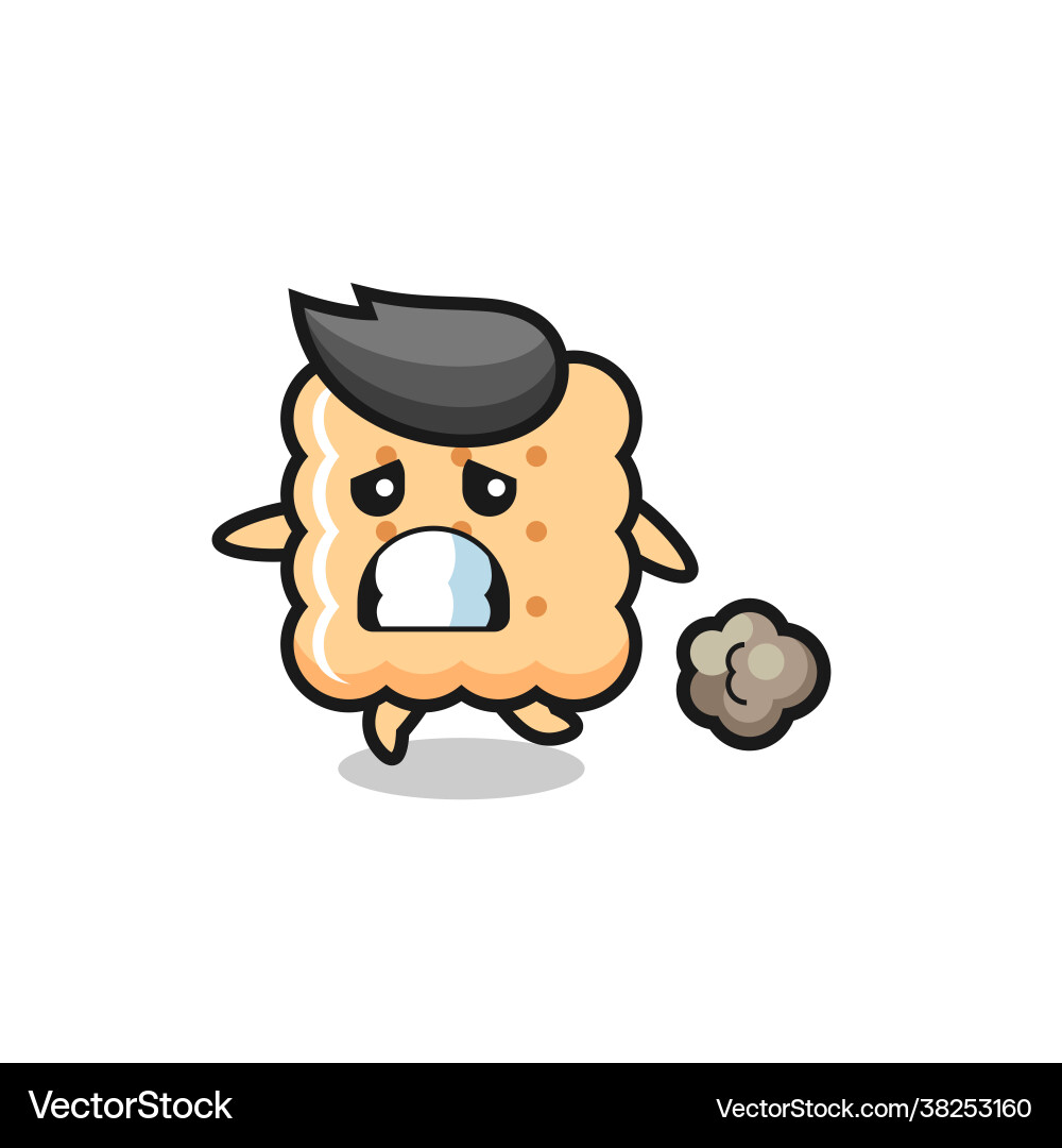 Cracker running in fear Cracker running in fear Vector Image