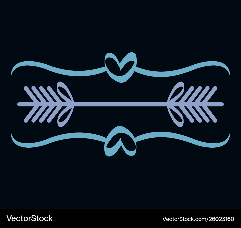 Frame edges with lines boho style vector image