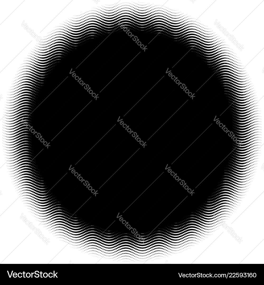 Halftone element with square or triangle instead vector image