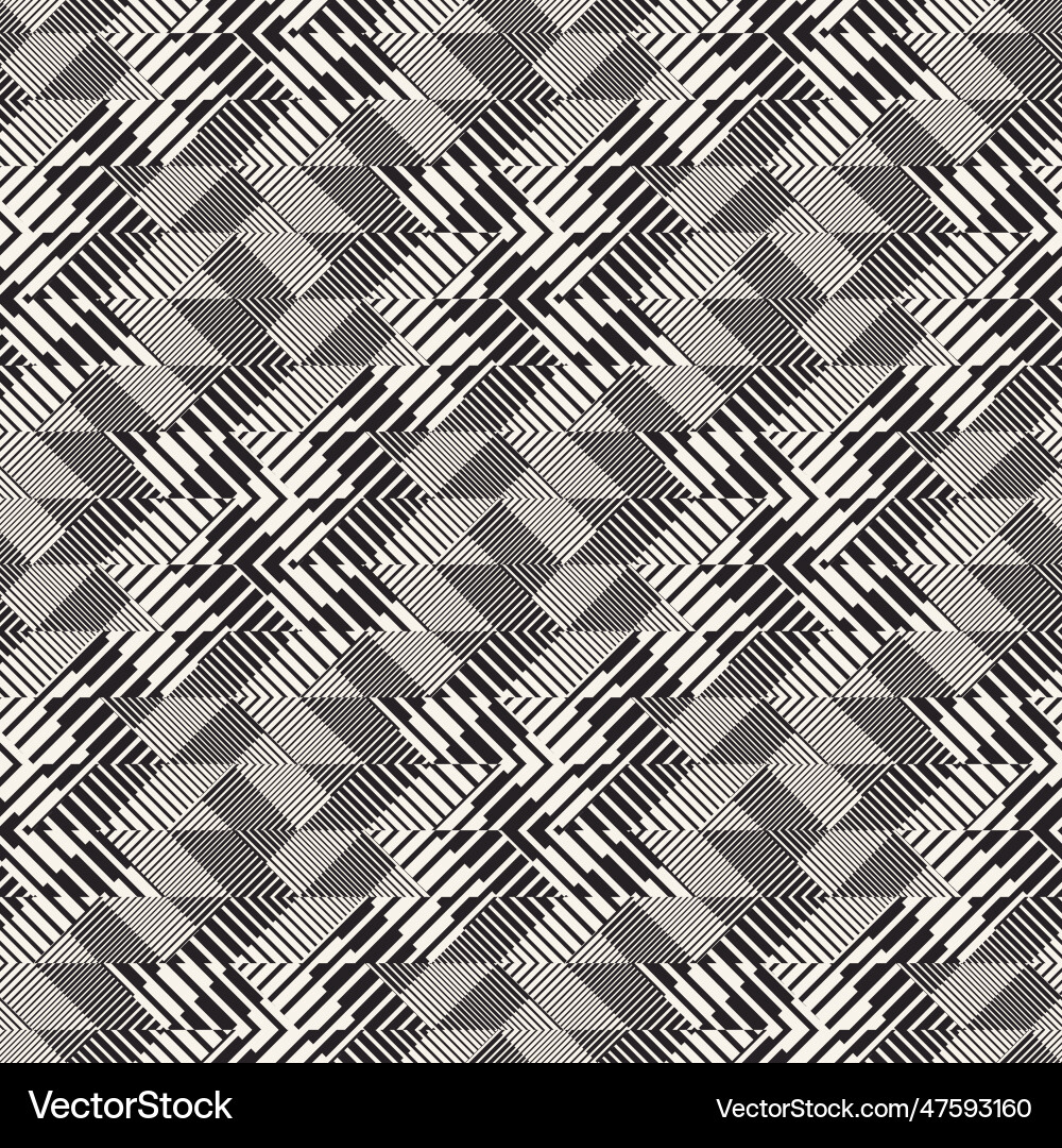 Monochrome glitch effect textured checked pattern Monochrome glitch effect textured checked pattern vector image