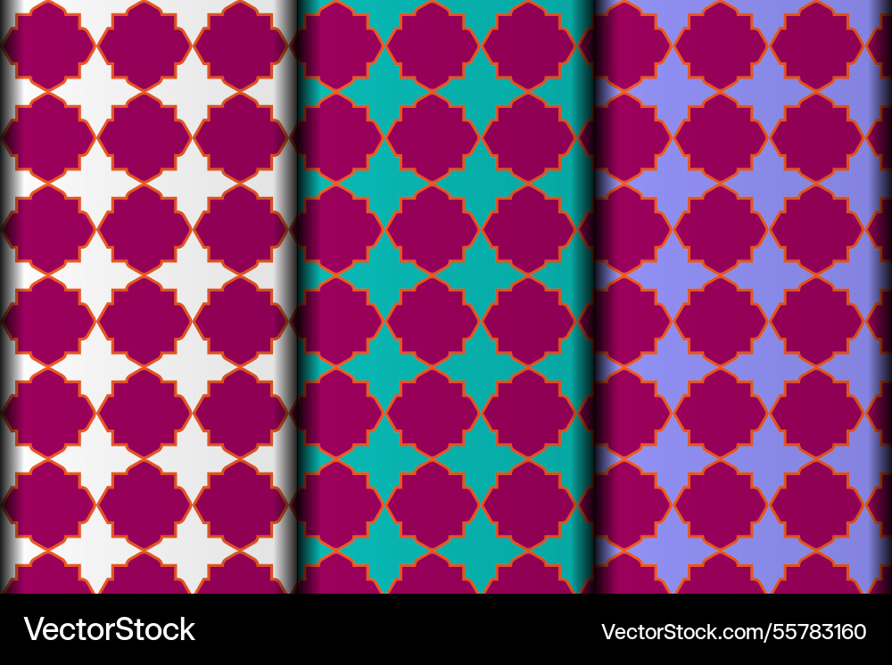 Purple color pattern design Vector Image