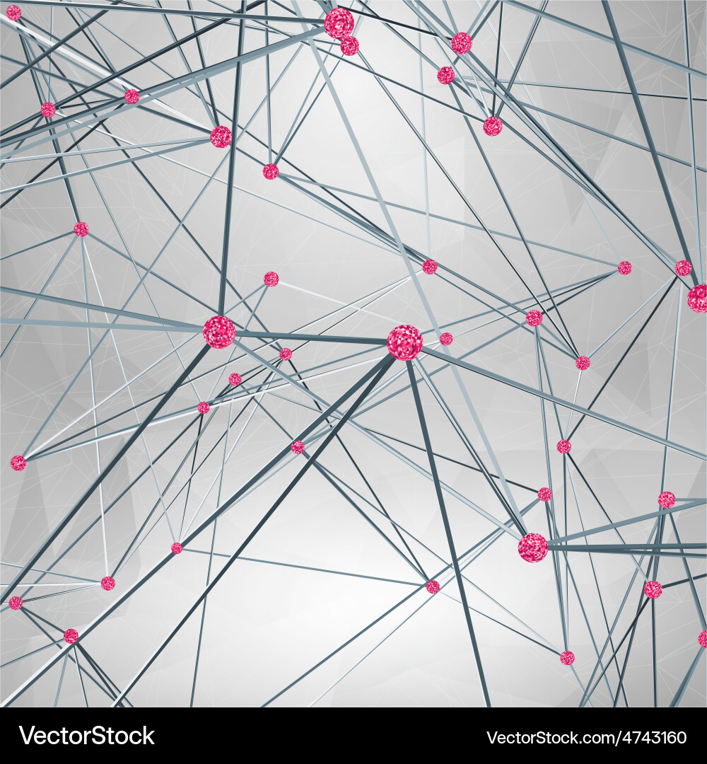 Wireframe polygonal element abstract background Vector Image