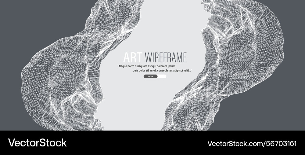 Abstract wave is made in a frame style template Abstract wave is made in a frame style template vector image