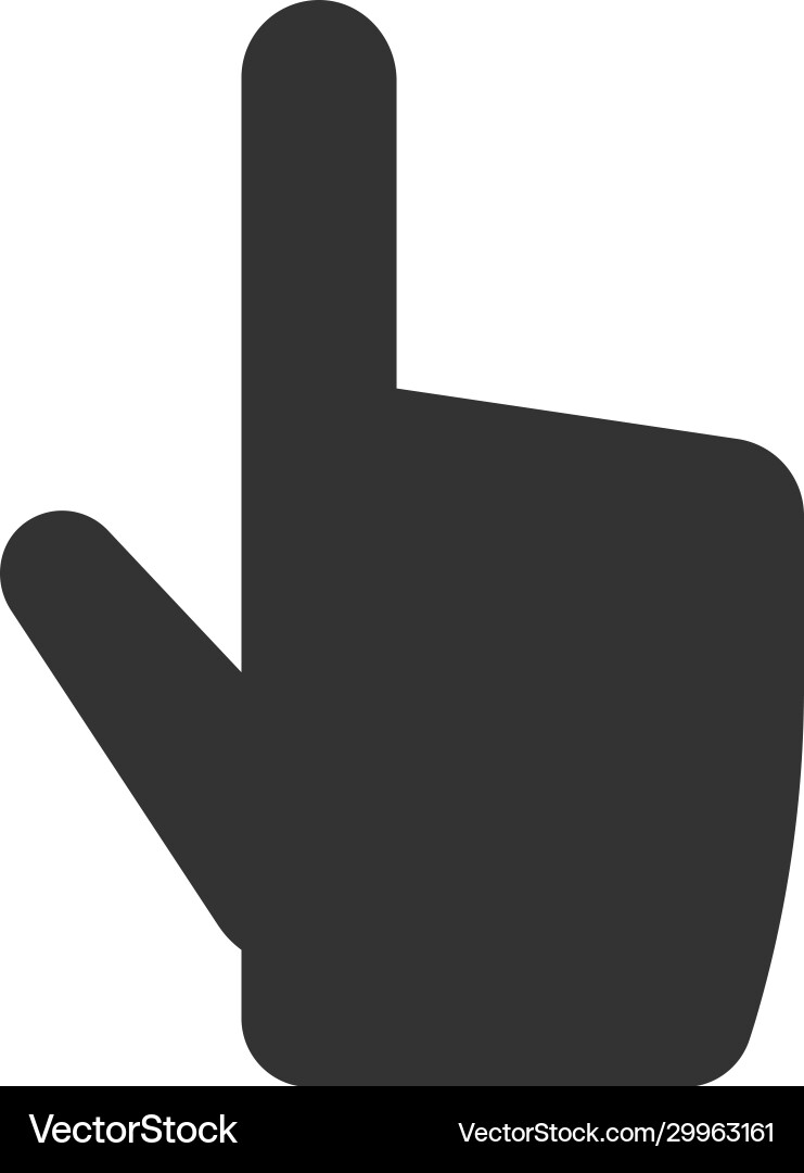 Cursor finger icon Royalty Free Vector Image - VectorStock