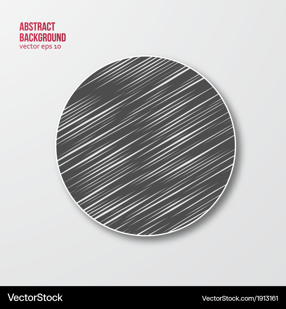 Drawn circle abstract background pattern vector image