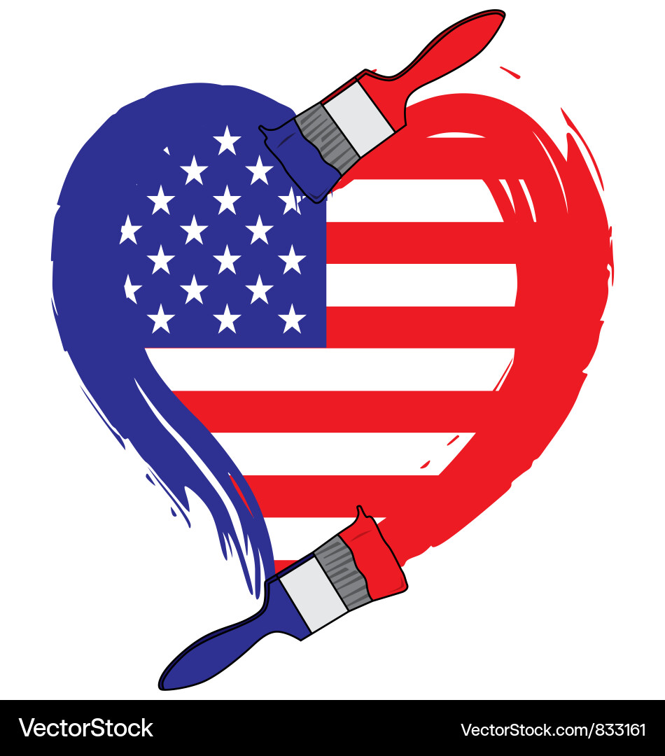 Grunge American Flag Vector Image