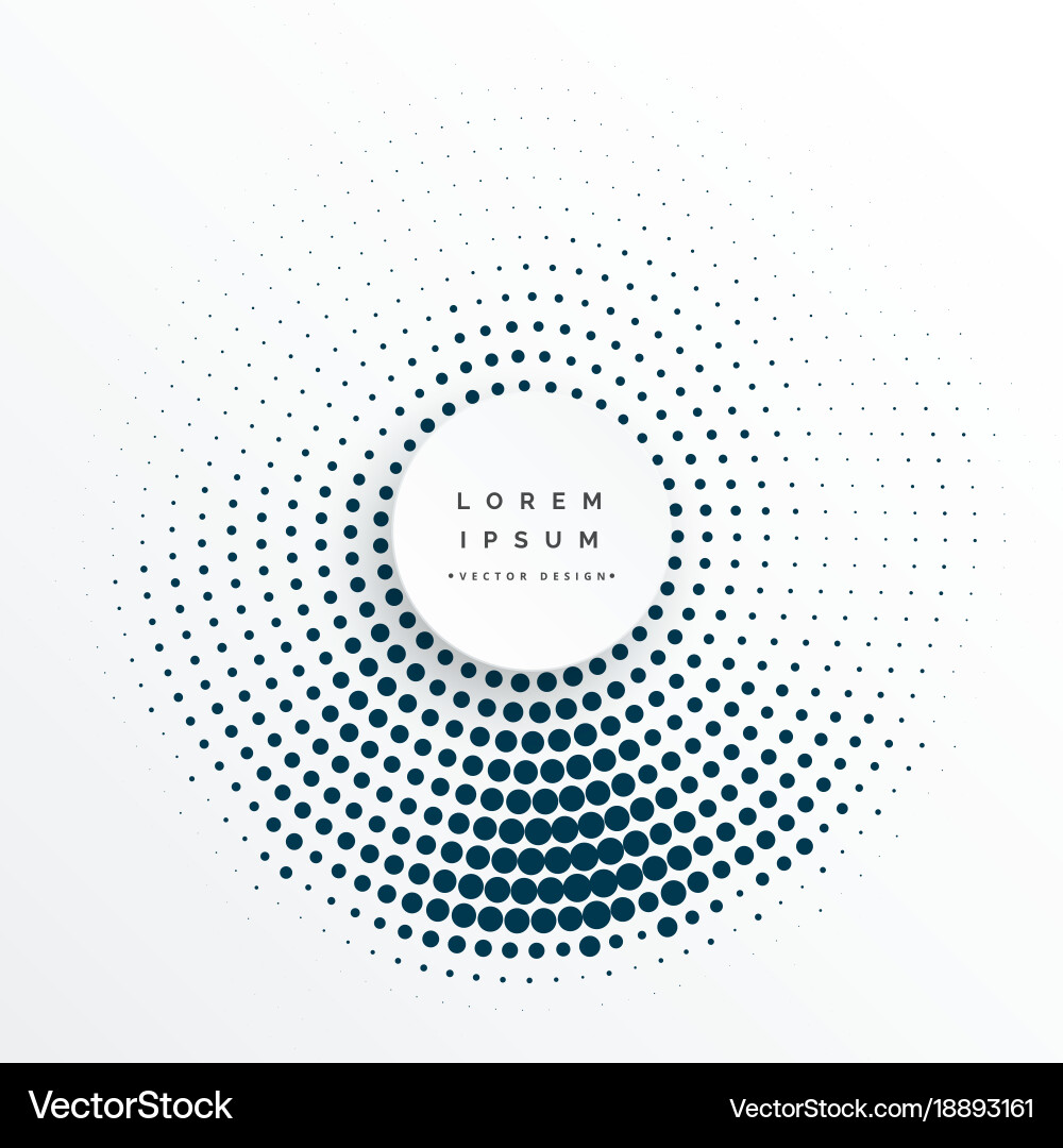 Halftone Circle Pattern vector image