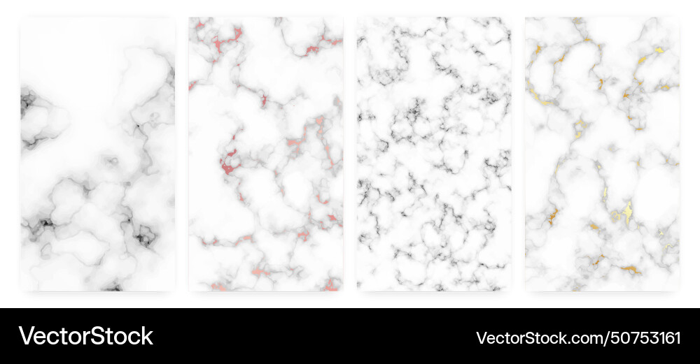 Set of marble texture backgrounds Set of marble texture backgrounds vector image