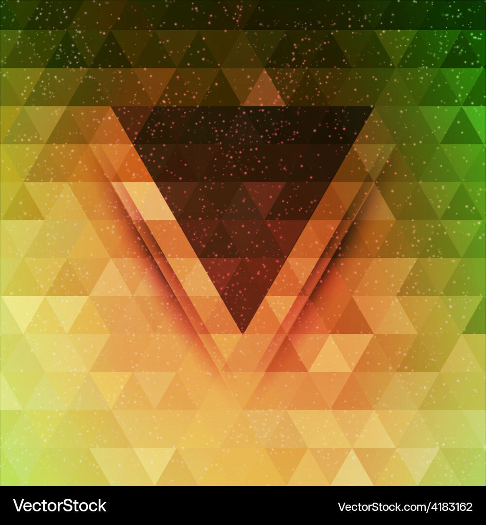 Abstract triangle future background vector image