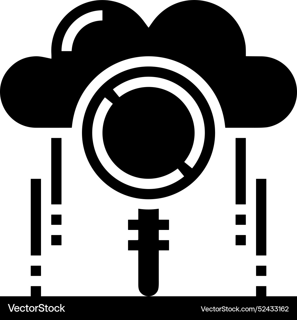 Cloud storage icon symbol image of the database Vector Image