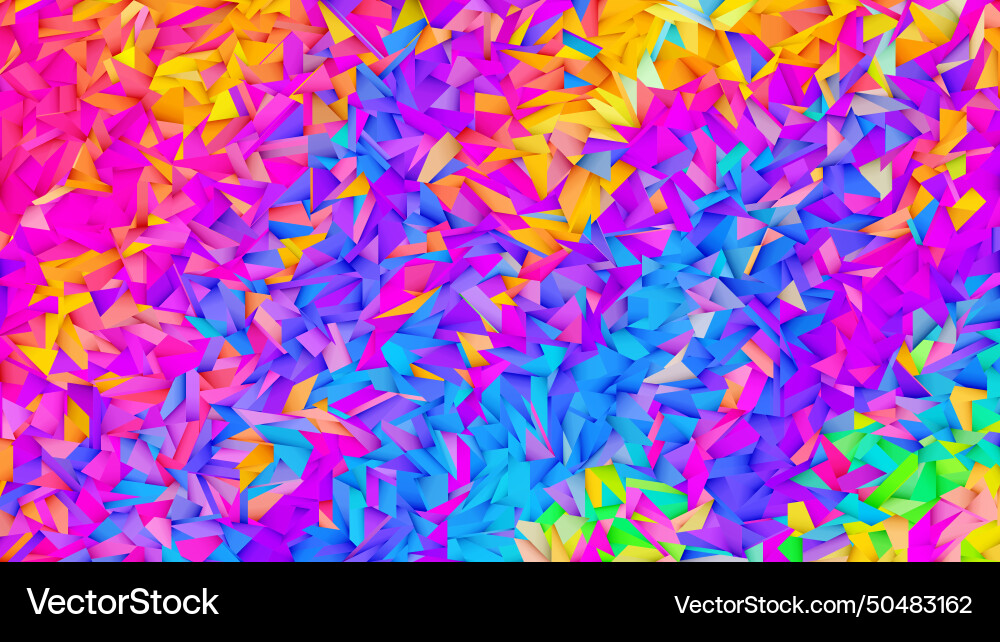Colorful rainbow triangular polygonal background Colorful rainbow triangular polygonal background vector image