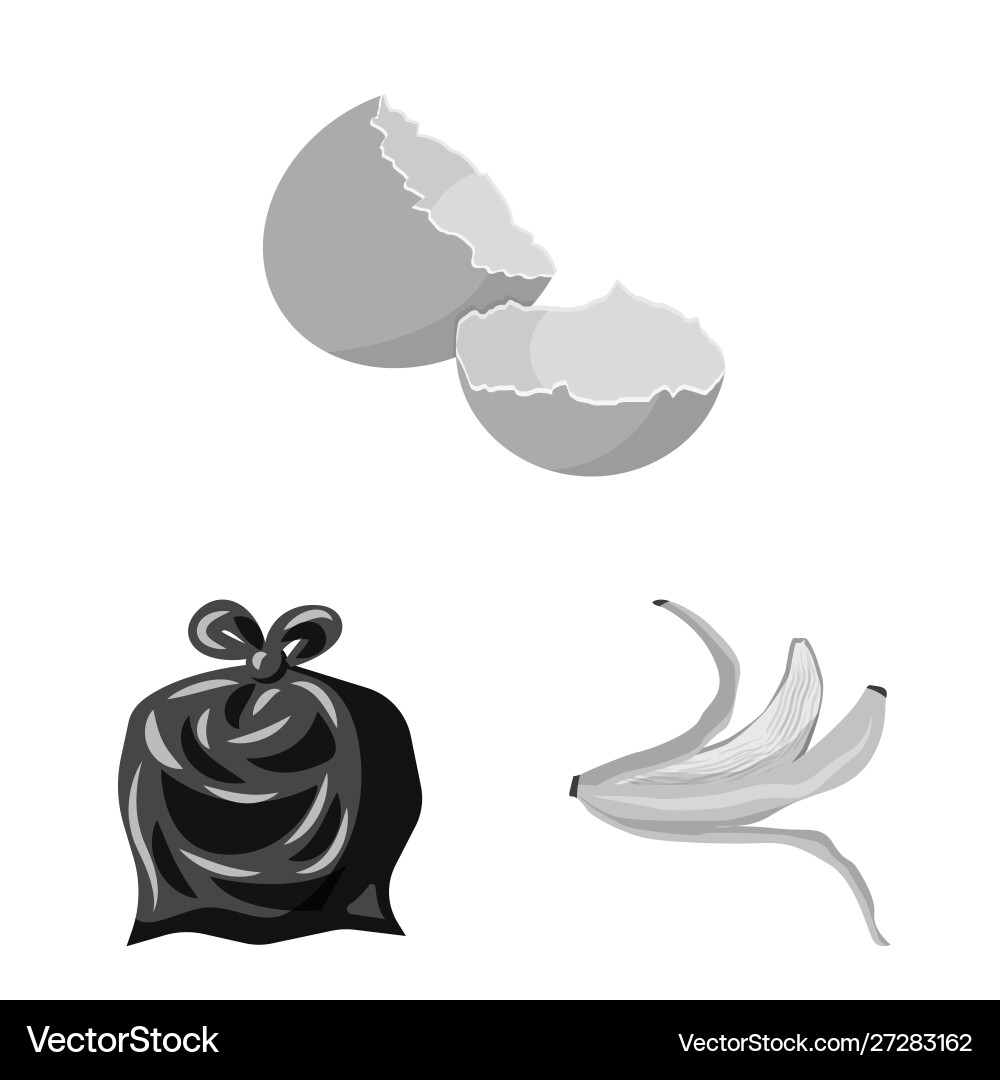 Dump and sort icon set vector image