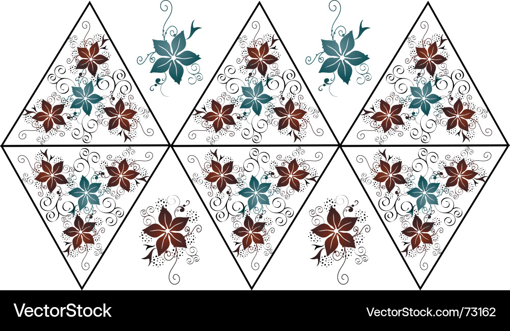 Flower pattern design vector image