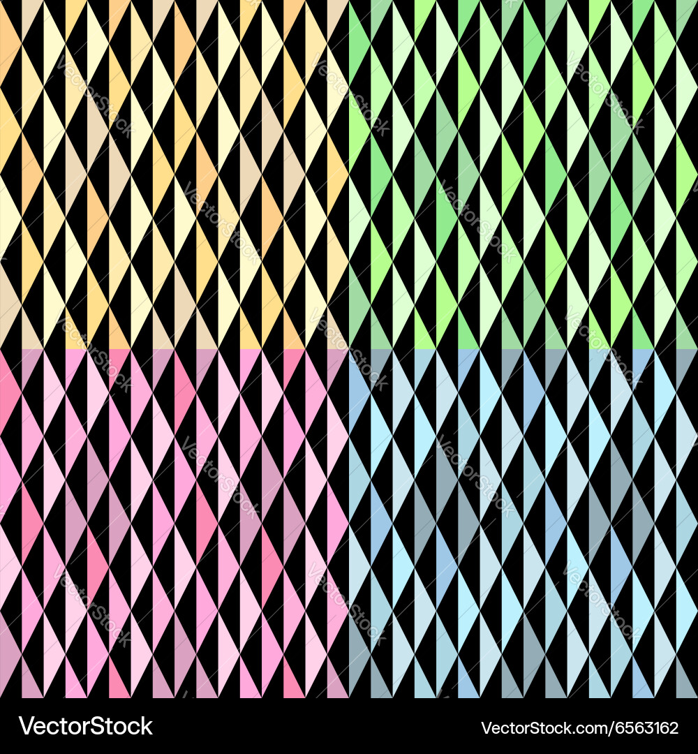 Geometric Triangle Pattern Mosaic vector image