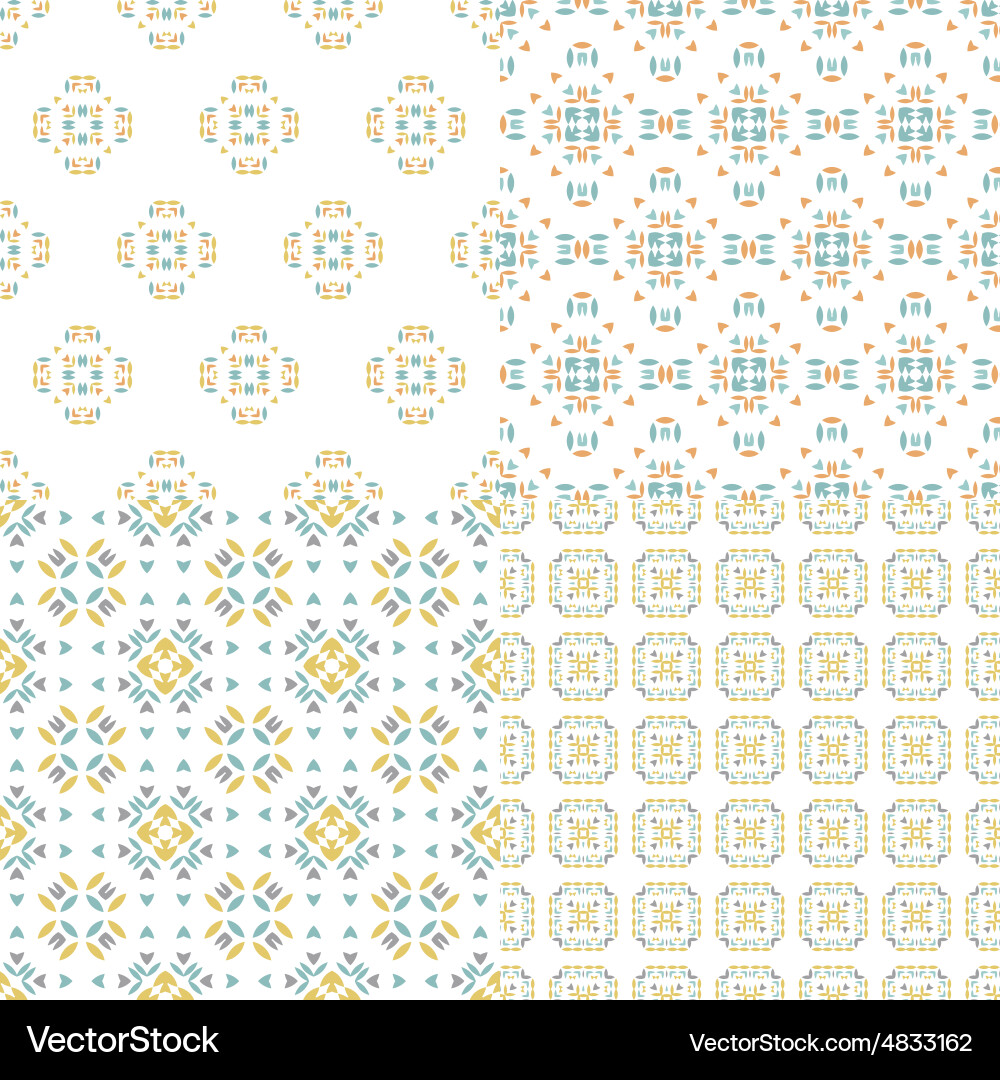 Pattern set vector image