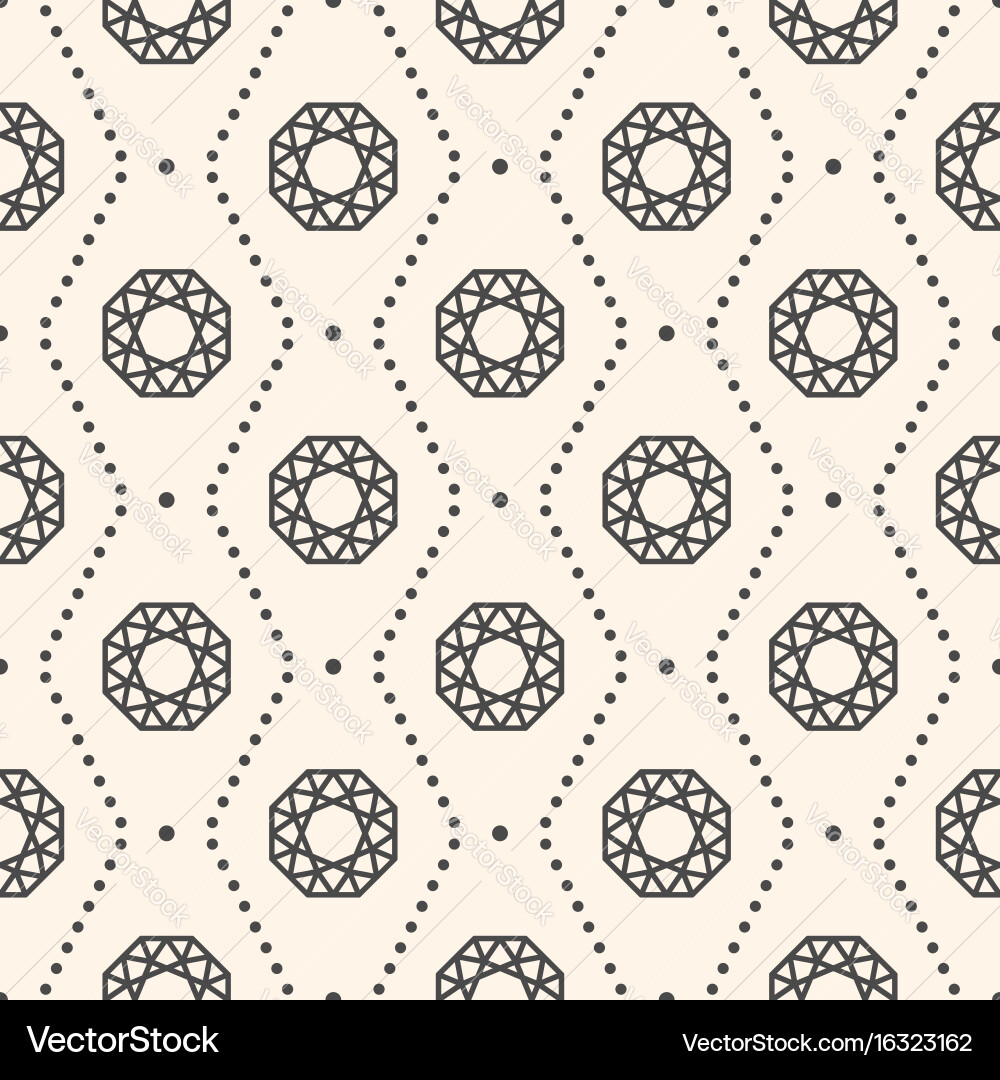 Seamless pattern with gemstones Vector Image