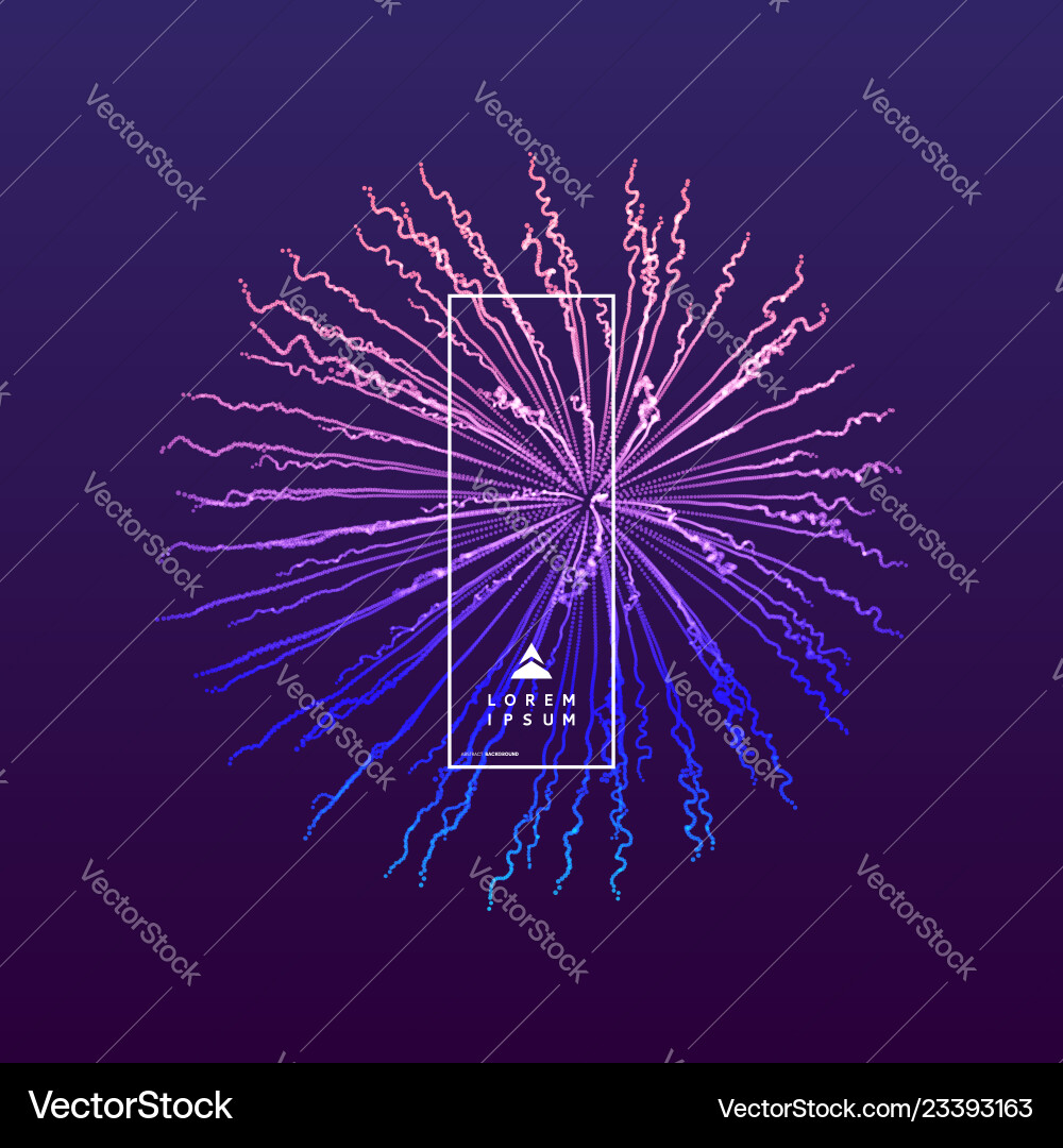 3d abstract sphere array with dynamic particles 3d abstract sphere array with dynamic particles vector image