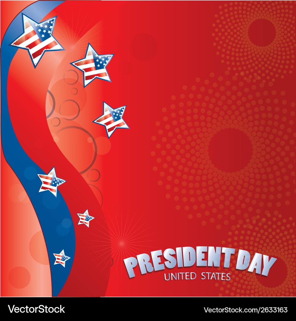 A red background with some text textures and stars vector image