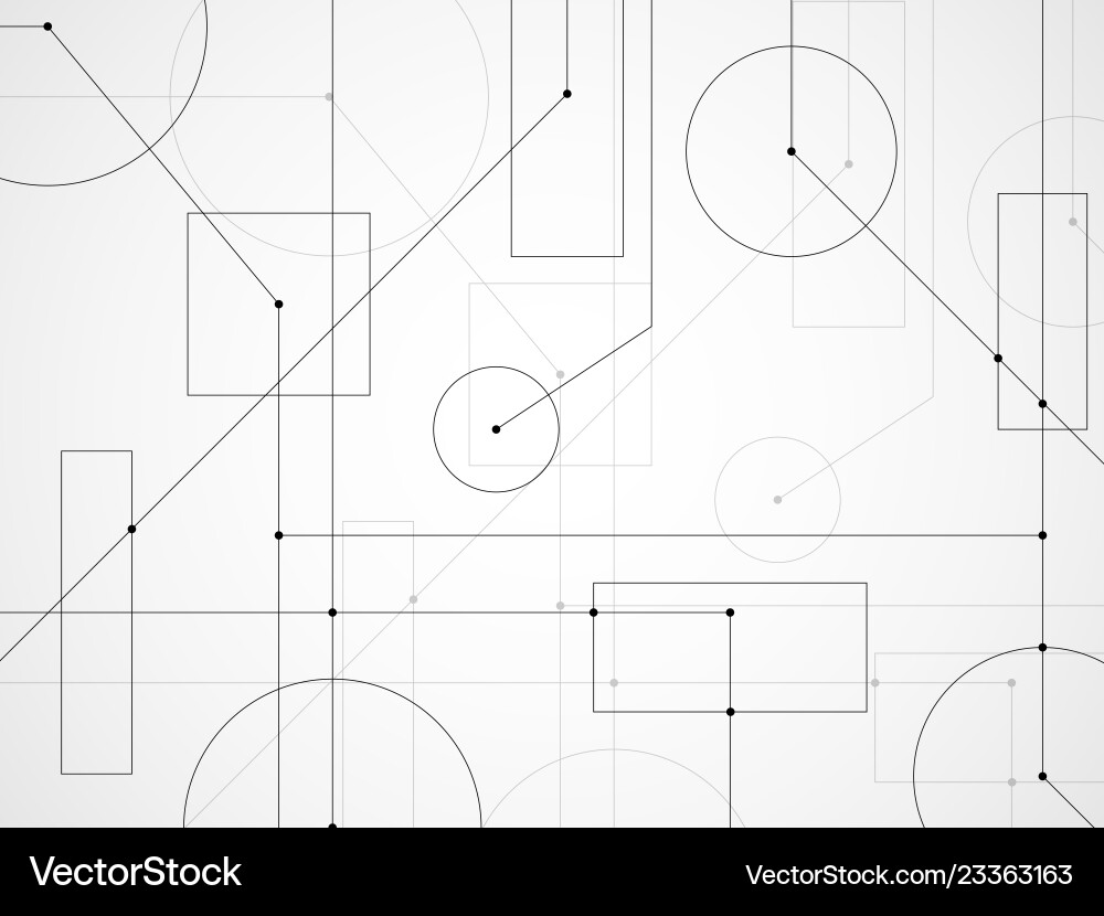 Abstract background of engineering drawing Vector Image
