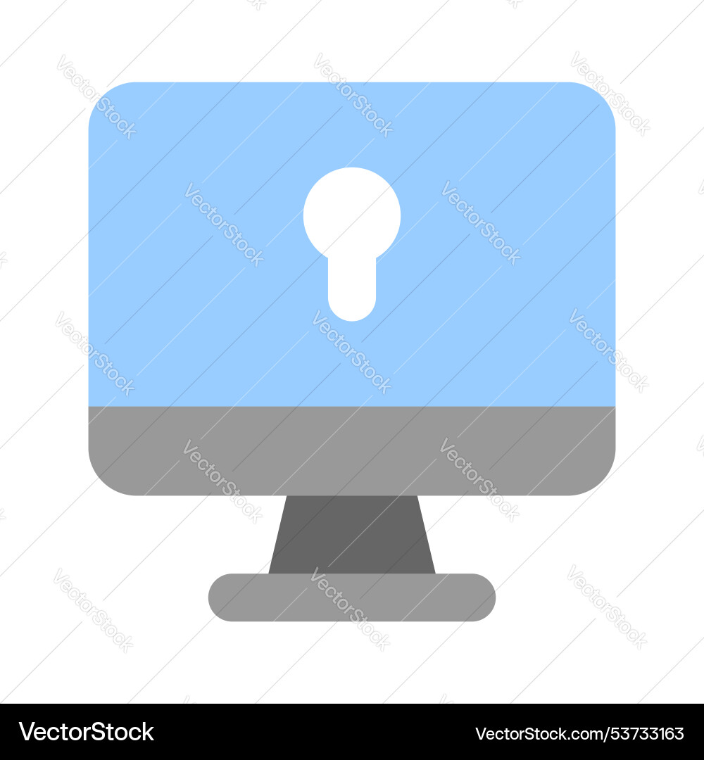 Computer security vector image