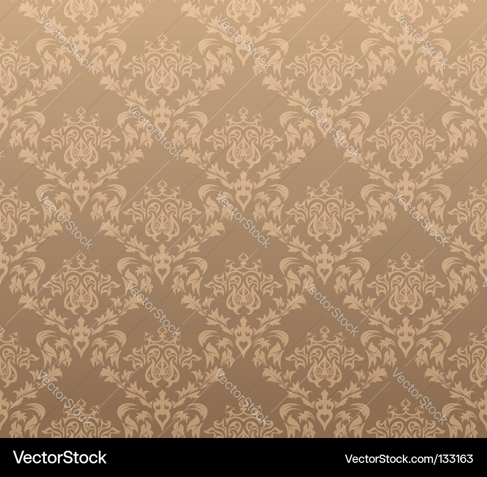 Damask wallpaper pattern Vector Image