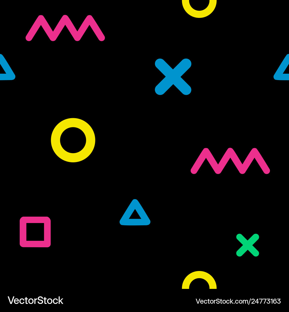 Geometric pattern with colorful vector image