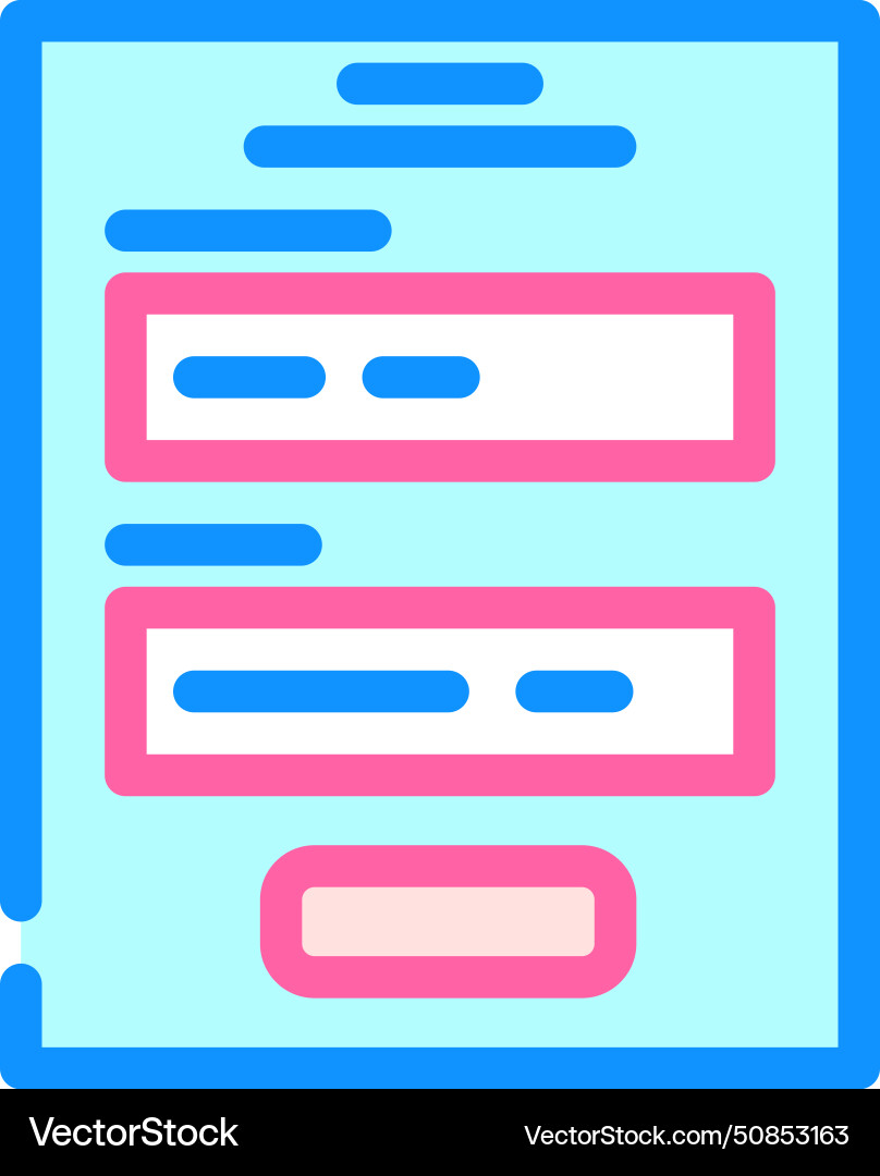Mikroskopie ux ui design color icon Mikroskopie ux ui design color icon vektorbild